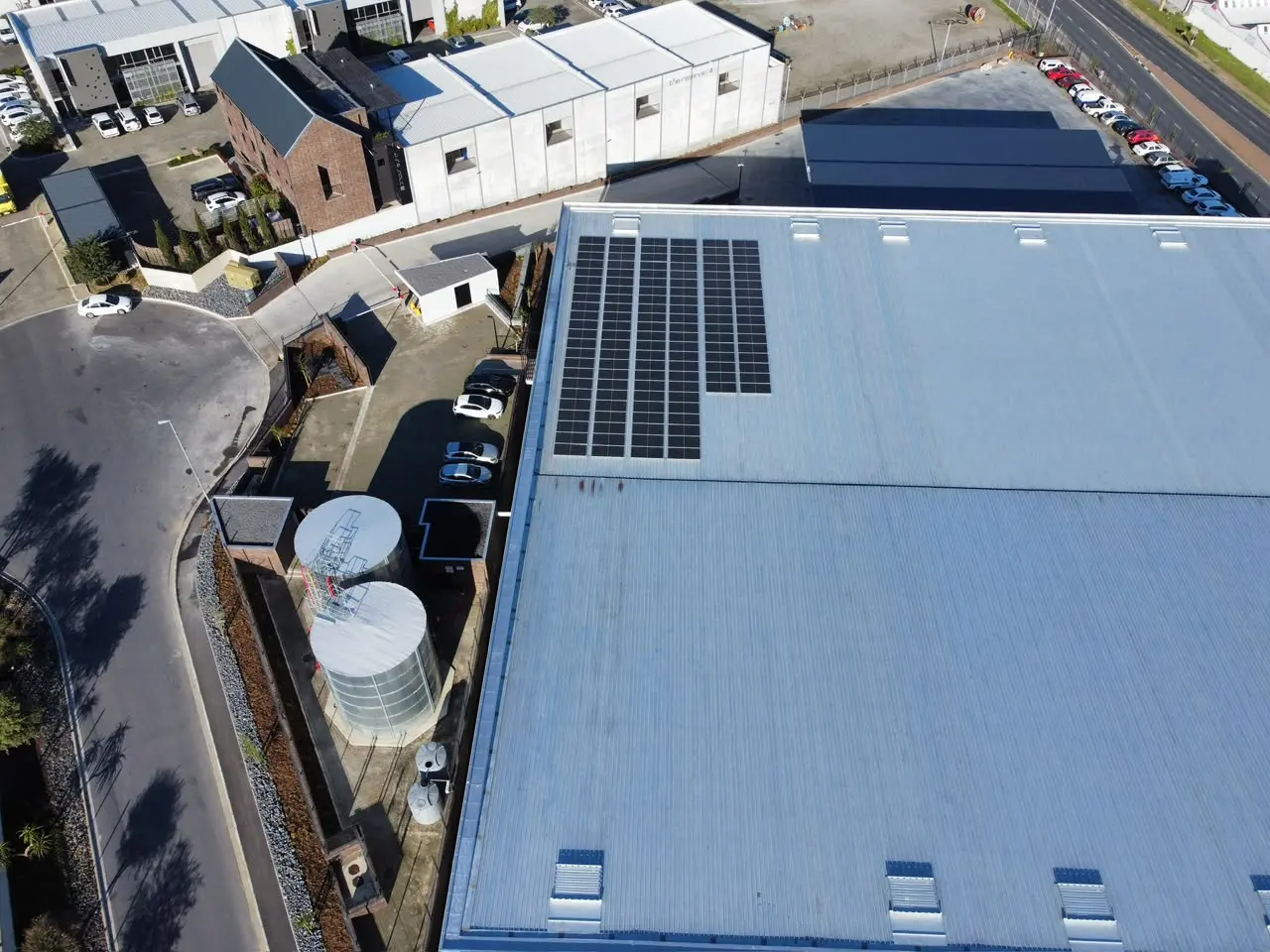 Commercial rooftop solar project designed around business electricity demand in South Africa